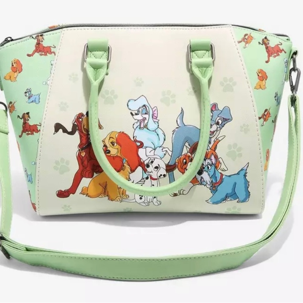 Loungefly Disney Dogs Sage Satchel Bag Tote Purse NWT - Picture 8 of 10